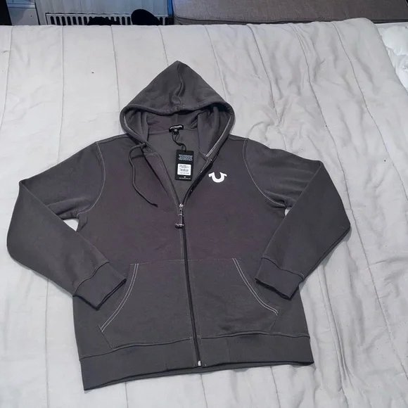 True religion Logo Seal Zip Hoodie